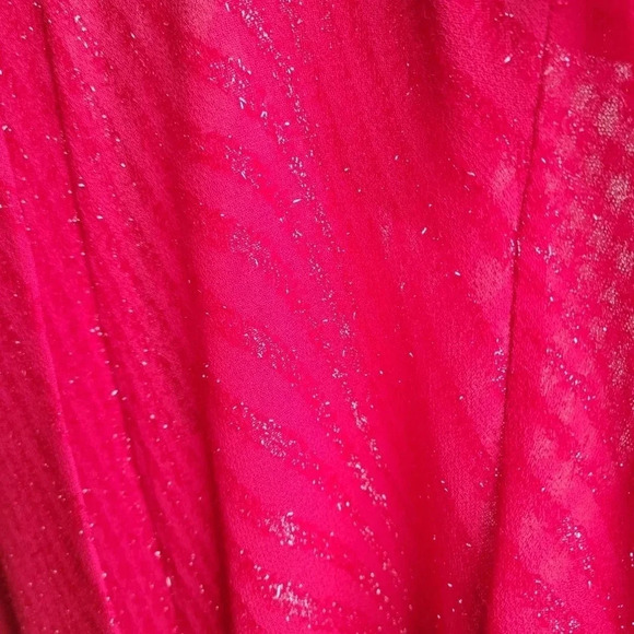 Tradition Petite Mother-of-the-Bride Two-piece  Red Glittery Dress Size 12 - Picture 13 of 16